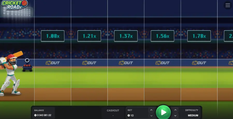 Cricket road game online